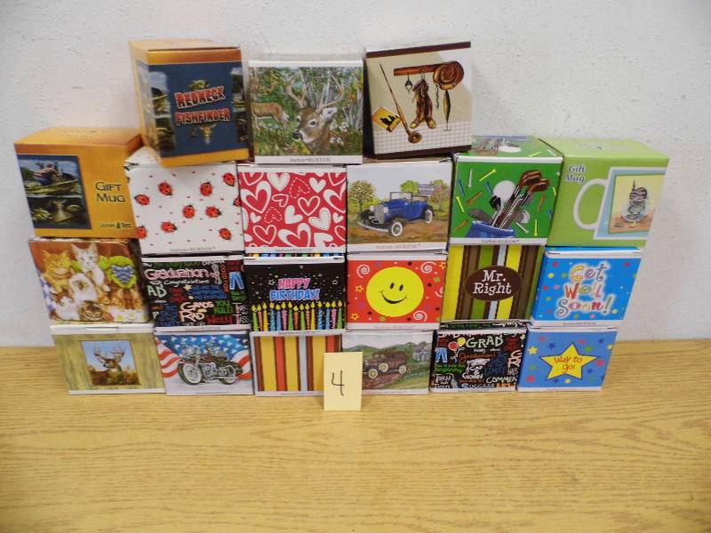 Assorted Gift Mugs in Boxes