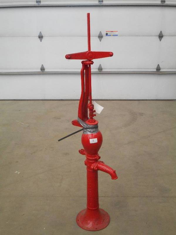 lot 3 image: Antique Cast Iron Well Pump, As Sho...