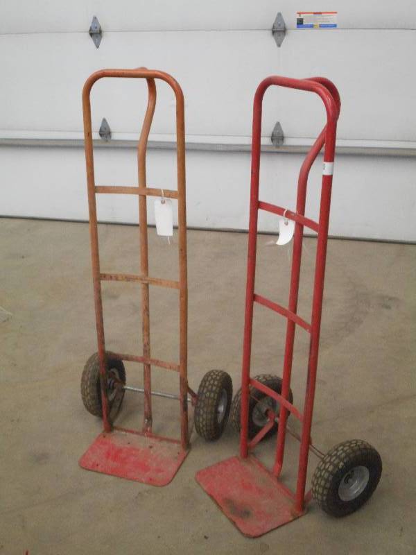 lot 18 image: (2) Steel 2-Wheel Dollies, Used ...