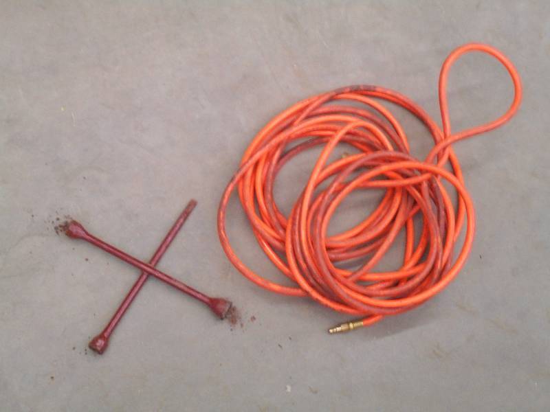 lot 34 image: (1) Tire Iron & (1) 50 300PSI Air ...