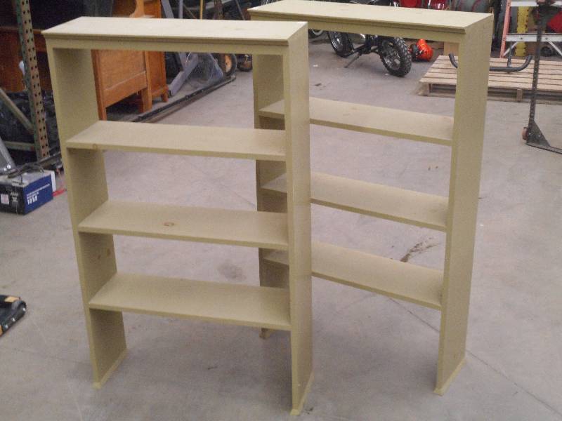 lot 88 image: (2) Matching 24x48 Book Shelves...