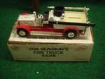 1926 Seagrave Fire Truck Bank 130 Scale Locking With Key