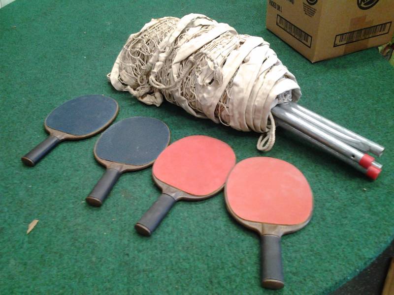 Volley Ball Net & Ping Pong Paddles