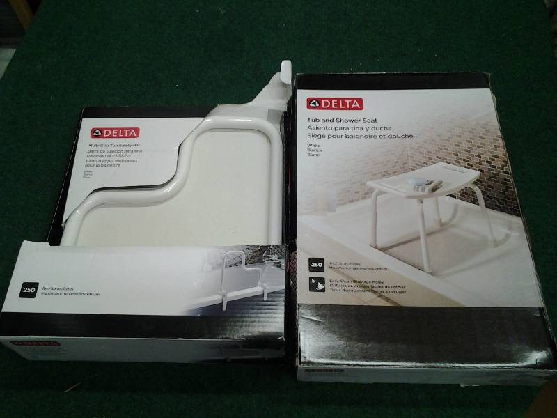 NEW Delta Shower Seat & Safety Bar