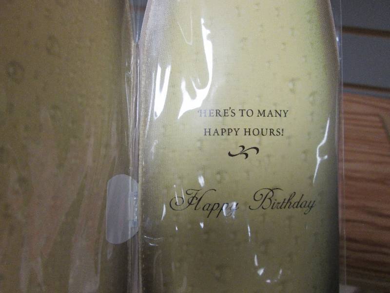 Lot of 6 Champagne wishes greeting ...