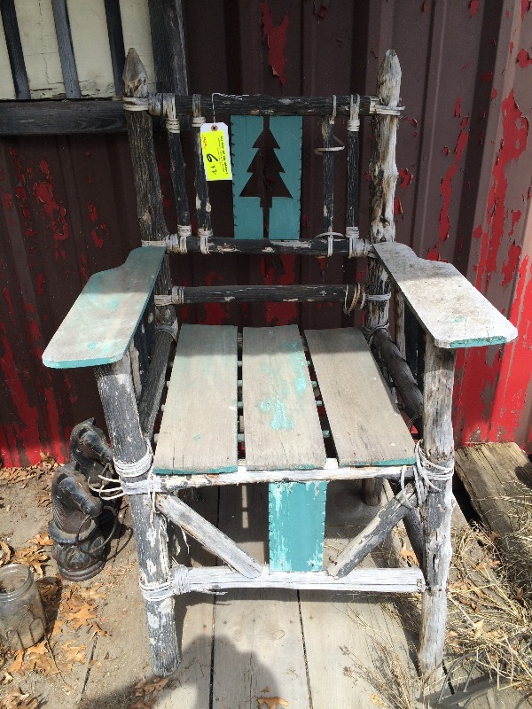 Hand Crafted Chairs - possible vintage  lot of 2  other items in the lot pictures are not included