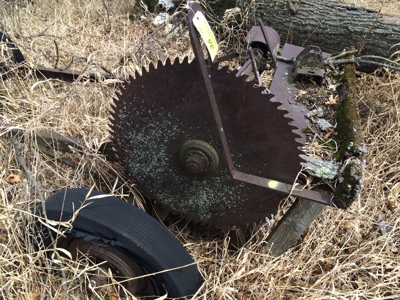 Vintage Modle A Frame and saw blade