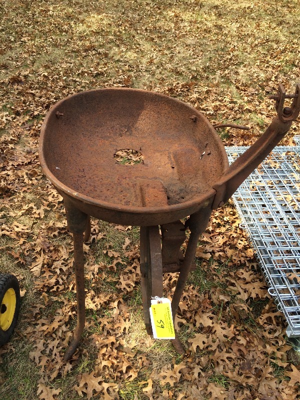vintage blacksmith forge frame