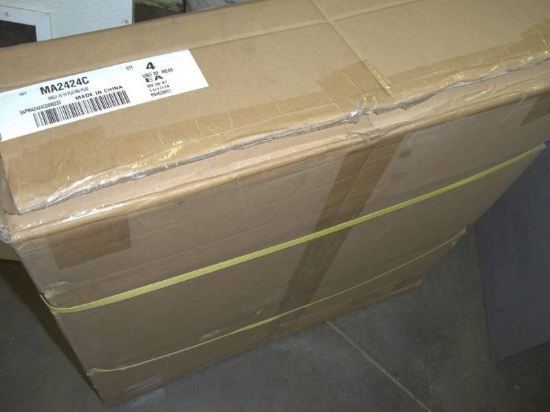 lot 75 image: New Shelves 24 x 24 Wire Shelves