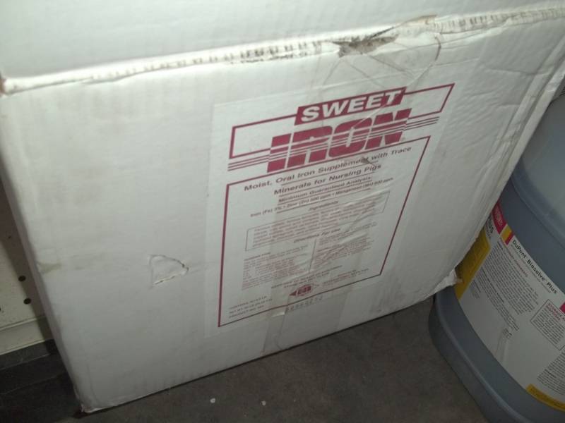 lot 111 image: New 50# Pig iron supplements