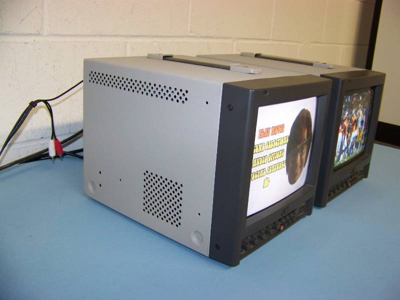 lot 78 image: (2) 9, JVC, Color Video Monitors