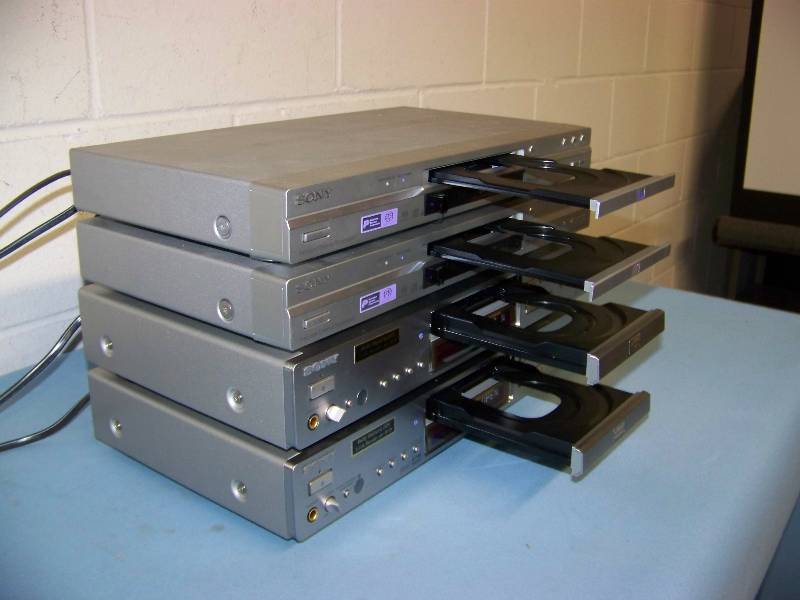 lot 48 image: (4) Sony, DVD  CD Players