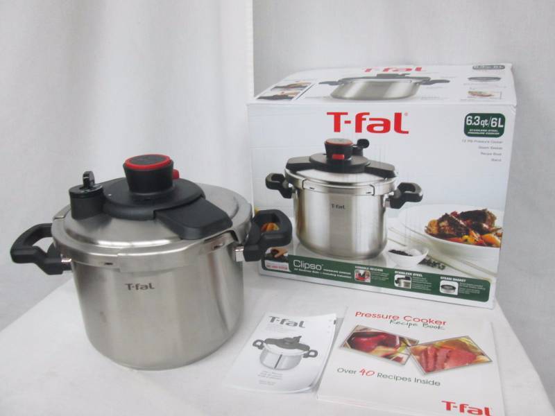 TFAL CLIPSO INOX 18-10 Stainless Steel Pressure Cooker 6L 6.3 QT