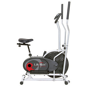 lot 17 image: LifeMax 2-in-1 Cardio Elliptical TrainerExercise Bike