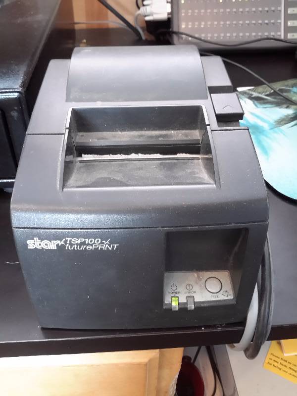 lot 6 image: STAR TSP100 Future Print, Cash Register System.