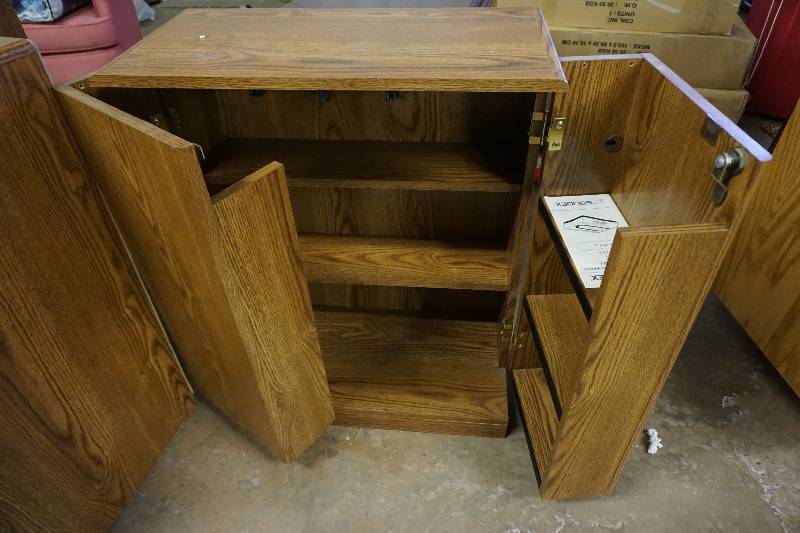 Wood 2 Door Storage Cabinet