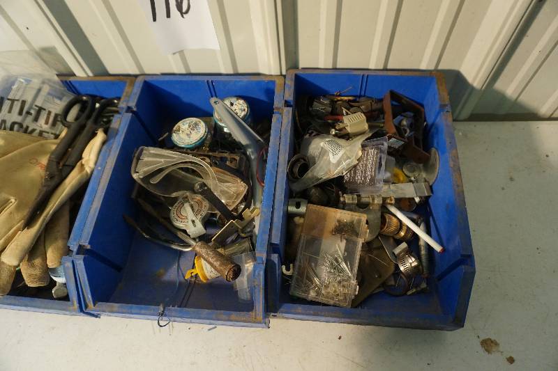 3 Plastic Trays With Assorted Hardware Supplies