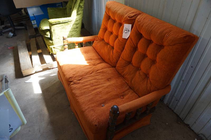 Cloth Rocking Love Seat