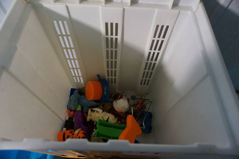 Plastic Toy Box With Assorted Toys