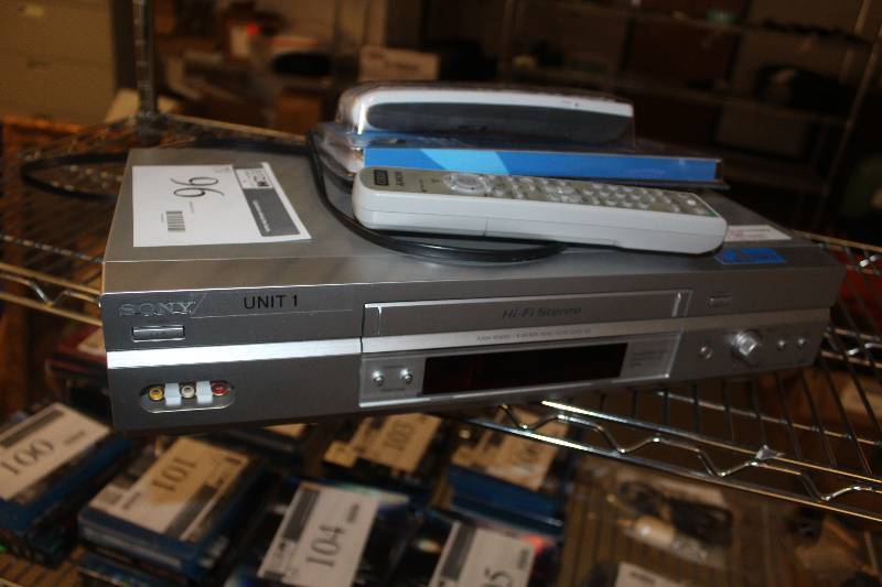Lot of (3) Electronics Including Sony VCR 2-Remote Controls