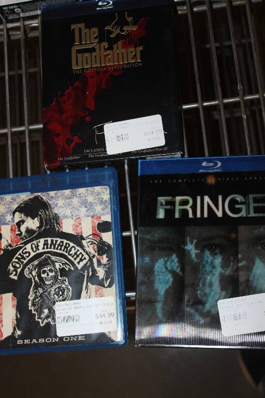Lot of (3) Blu-ray Disc Including Sons of Anarchy Season 1 Fringe Season 1 The Godfather