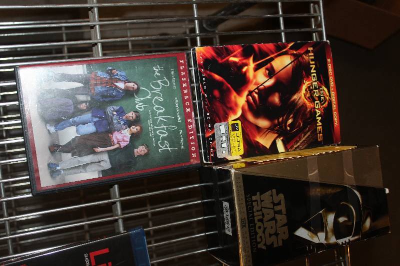 Lot of (3) DVD Including The Breakfast Club The Hunger Games Star Wars Trilogy