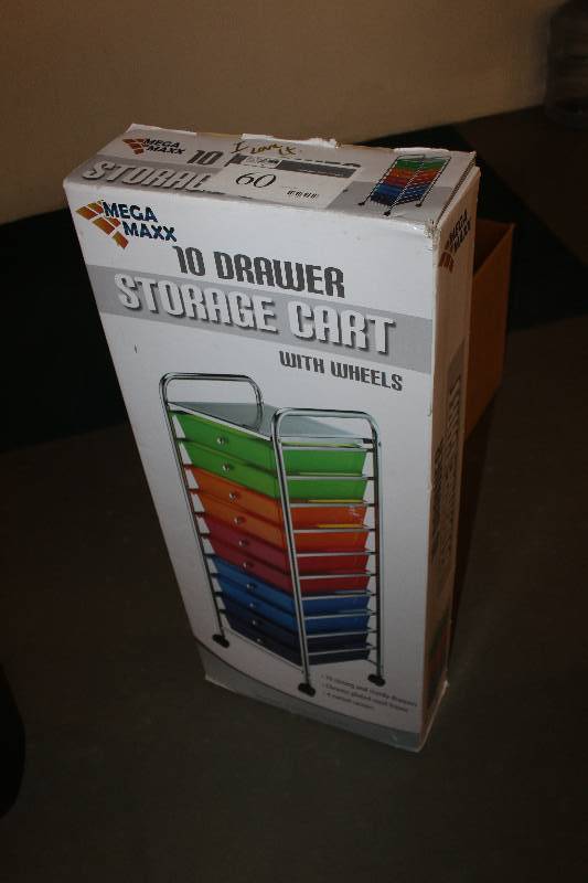 10-Drawer Storage Cart