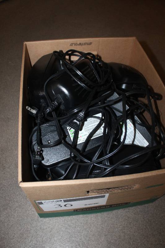 Box Lot of Motorola Chargers