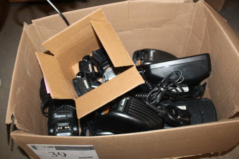 Box Lot of Motorola Chargers