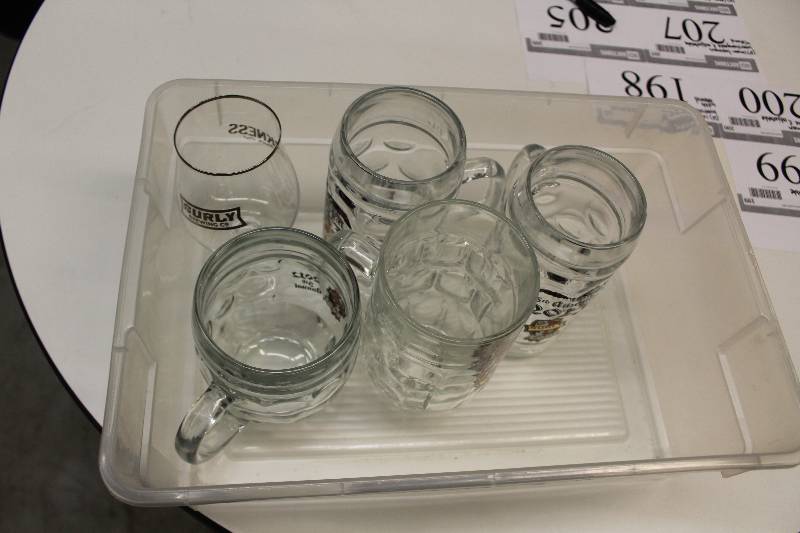 Box Lot of (5) Decorative Glassware