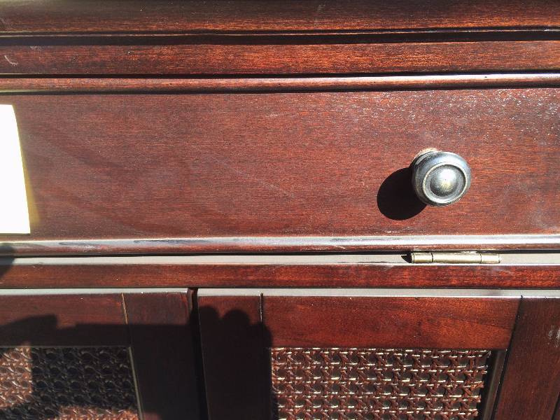 lot 59 image: Vanity Cabinet Only Some slight damage present
