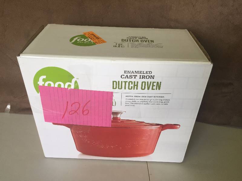 lot 126 image: Food Network Enameled Cast Iron Dutch Oven
