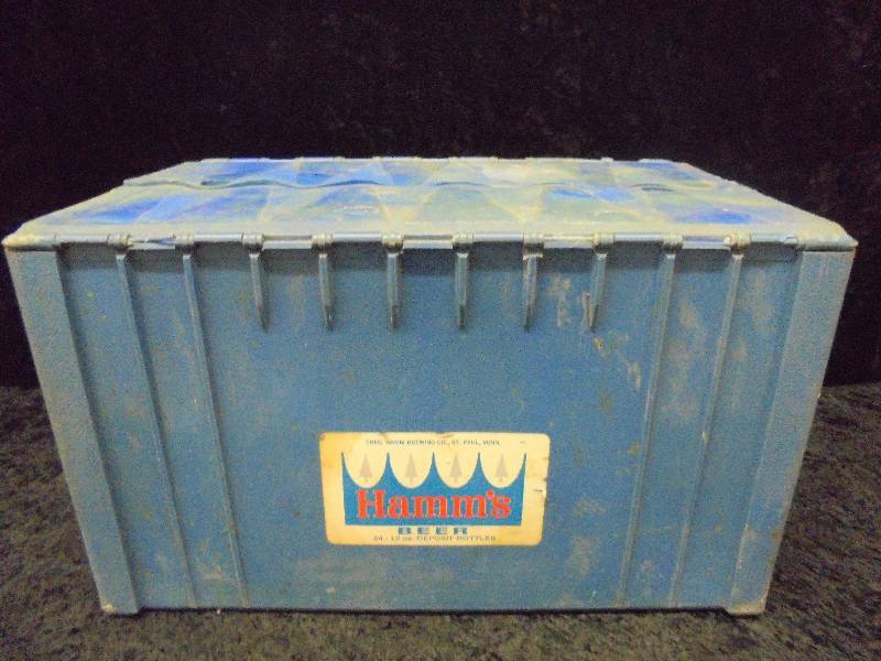 lot 3 image: Hamms Beer Case with Misc Beer Bottles