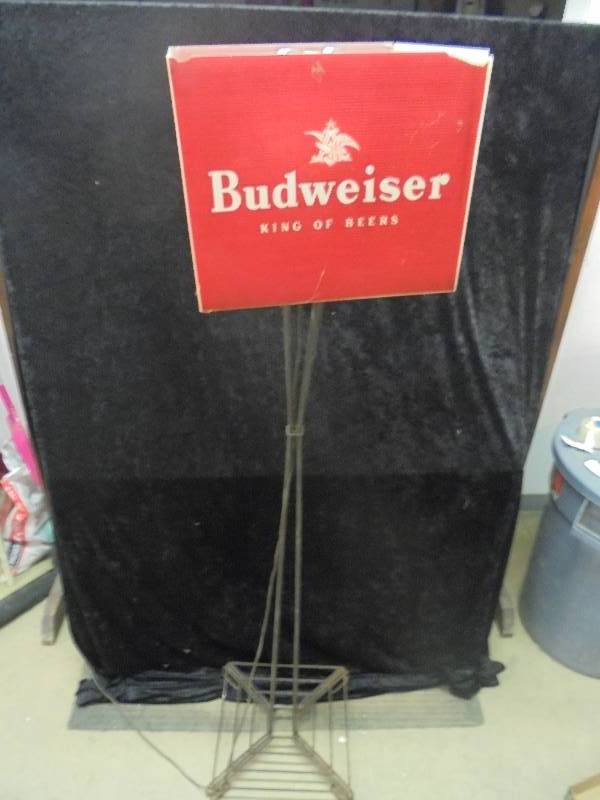 lot 13 image: Budweiser Take Home Department Floor Lamp
