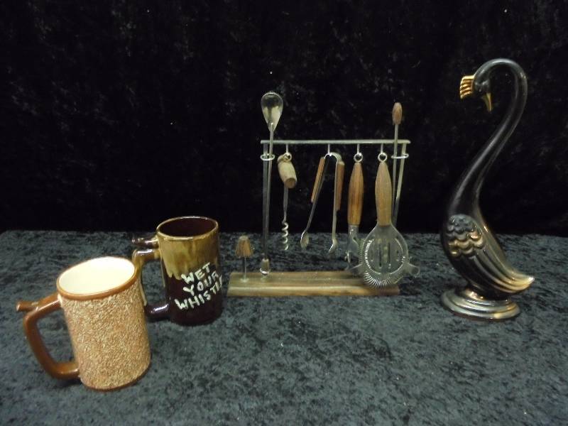 lot 36 image: Lot - Misc Bar Top Items - Whistle Cups, etc