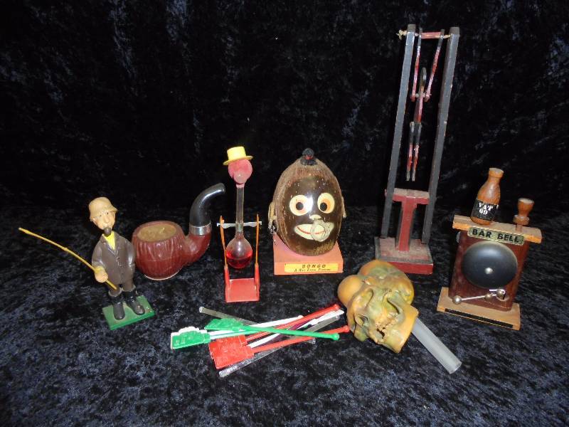 lot 41 image: Lot - Misc Bar Top Items - Bar Bell, Coconut, Stir Sticks, etc
