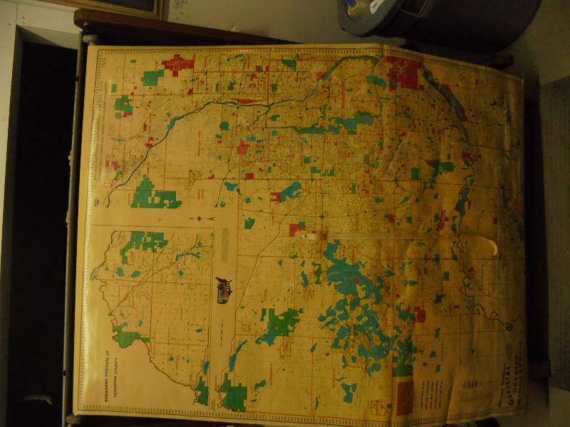 lot 70 image: Vintage Hearne Bro Official Pull Out Map - Greater Minneapolis