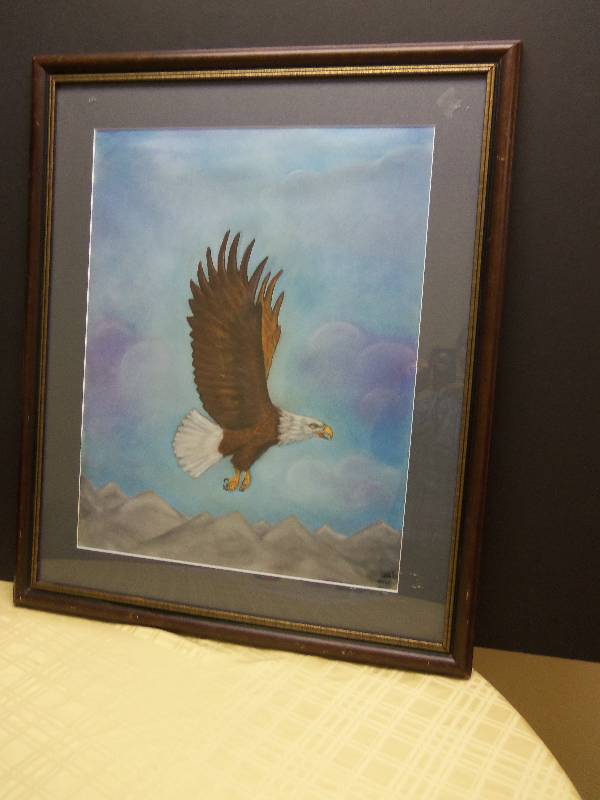 Eagle Print Framed and Matted