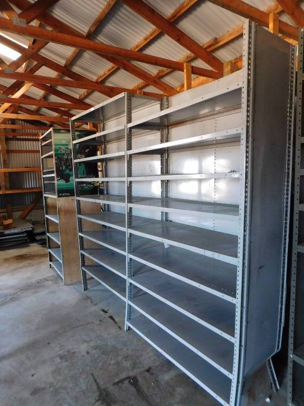 lot 58 image: Metal Shelving Unit