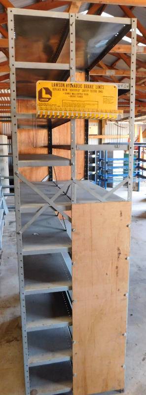 lot 59 image: Double Sided Shelving Unit