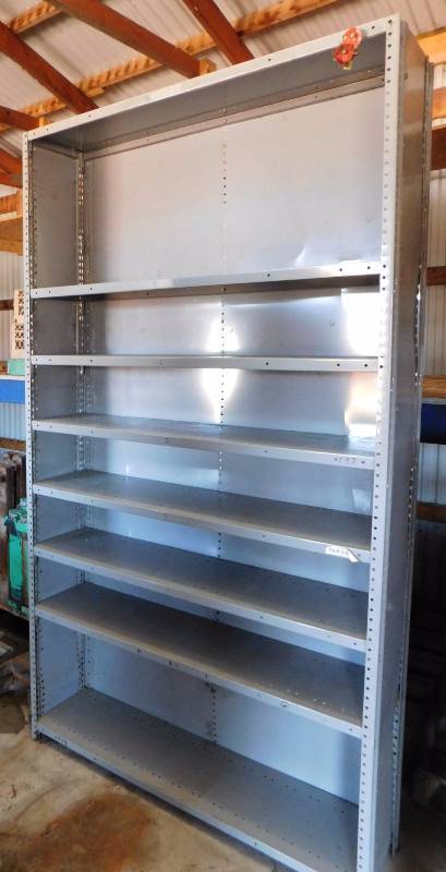 lot 60 image: Metal Shelving Unit
