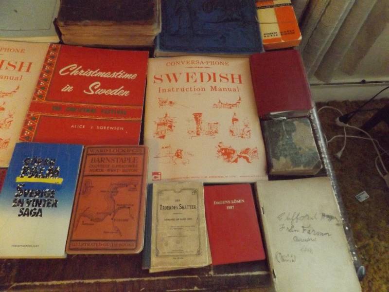 Old Year Books, Swedish Books Lot