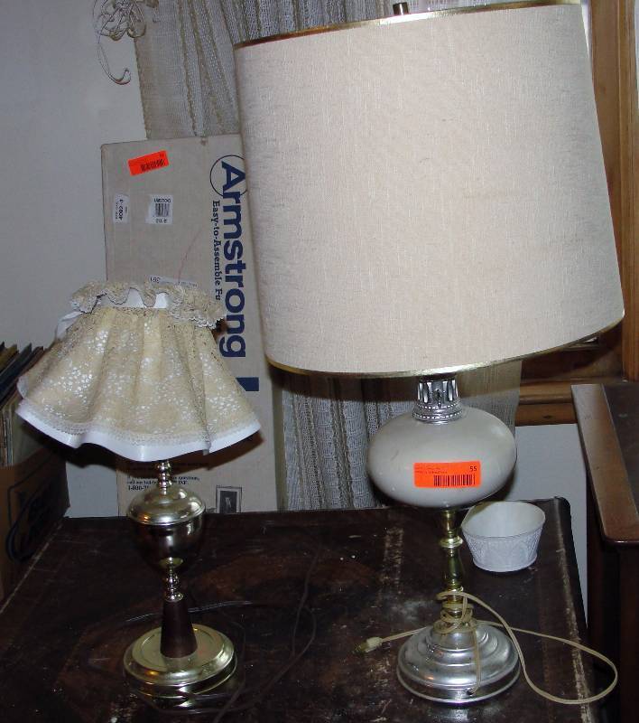 Two table lamps