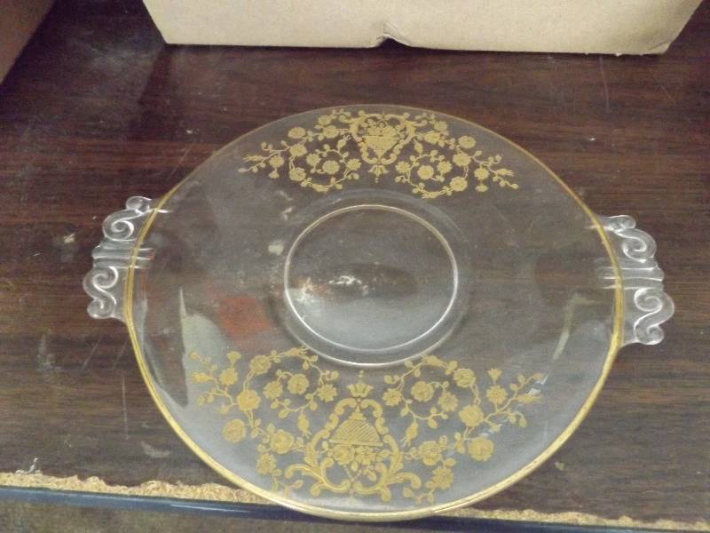 Misc Lot of Glass Platters, Garage
