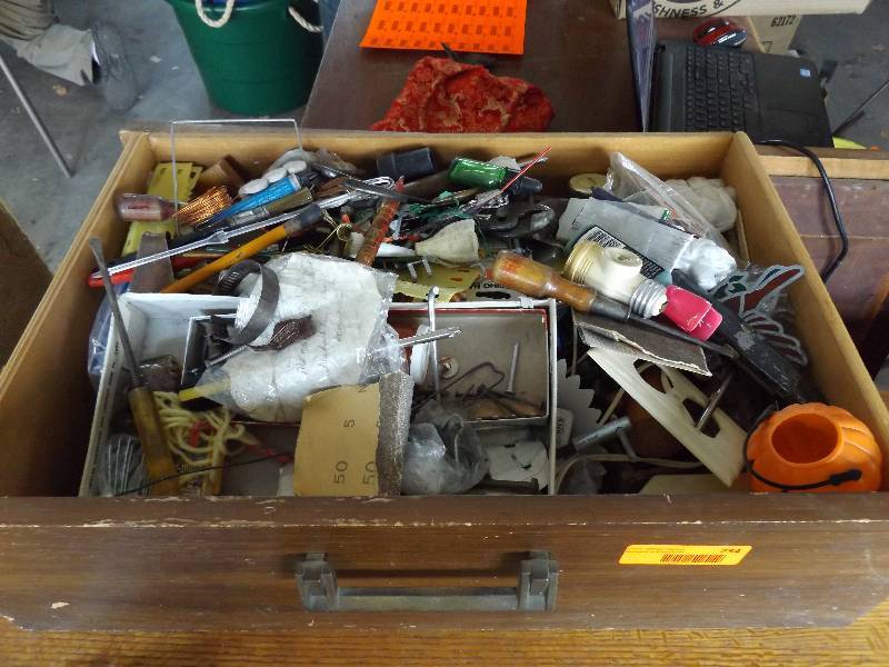 OLD Drawer Lot JUNKTOOLSHARDWARE