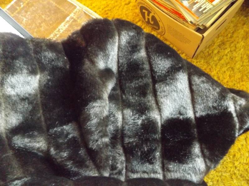 Handmade Faux Mink Throw