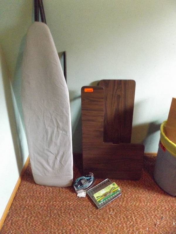Folding Sewing Table, Iron, Ironing Board