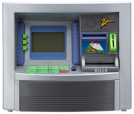 Zillionz Savings Goal ATM Bank � Silver