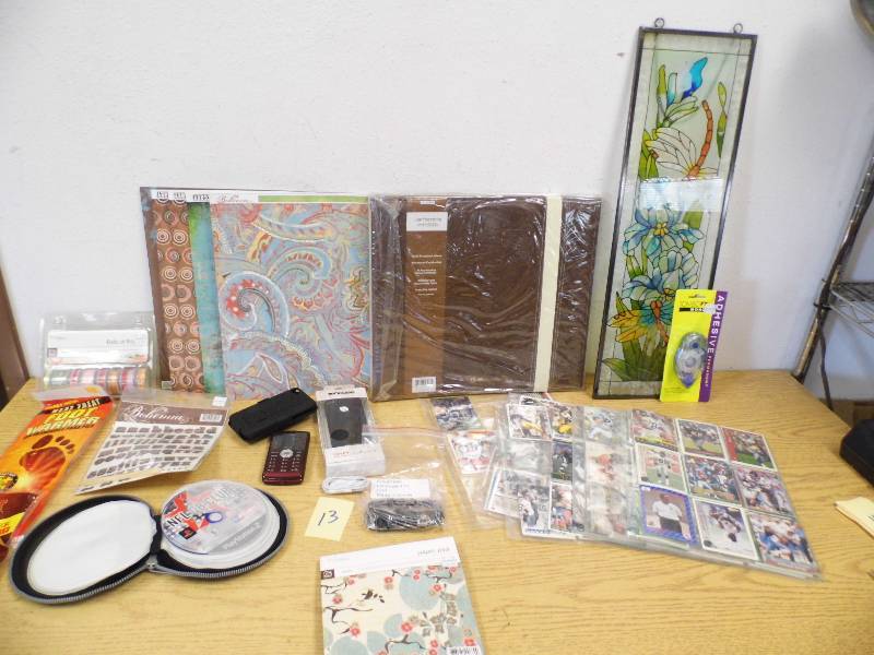 Scrap Book Items & Football Cards