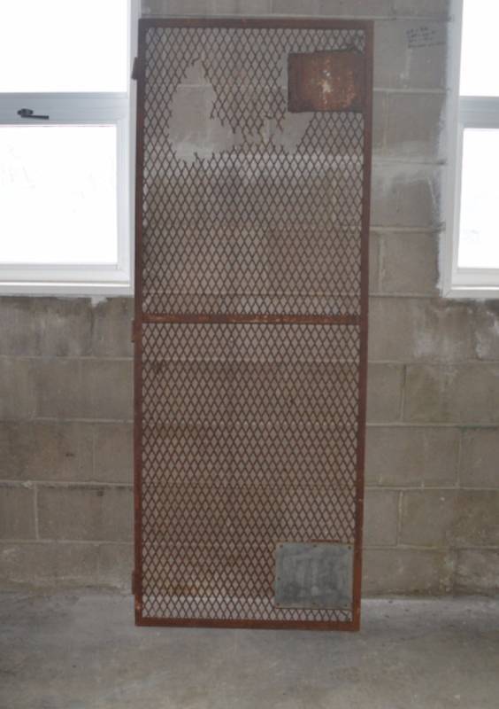 Metal Cage Door Farm and Industrial Antique KBID